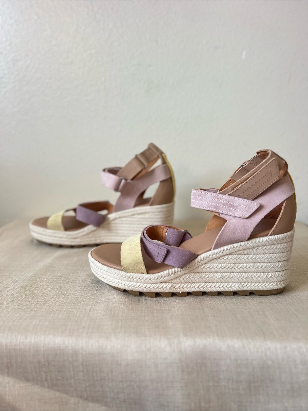 Sorel Pastel Multi-Strap Espadrille Wedge Sandals - Picture 2 of 7